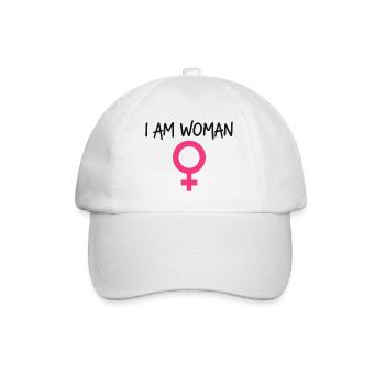 I Am Woman Feminism Power Woman - Baseball Cap - white/white - Front