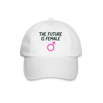 Female Saying Empowerment Girl Power - Baseball Cap - white/white - Front