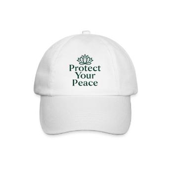 Méditation de yoga Protect Your Peace Lotus Flower - Casquette classique - blanc/blanc - Devant