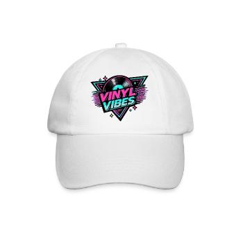 Vinyl Vibes Neon Retro - Casquette classique - blanc/blanc - Devant