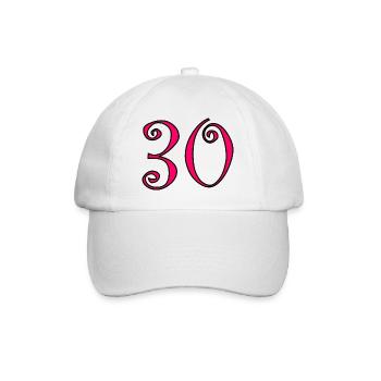 30. 30 YEARS. 30th ANNIVERSARY. 30 YEARS ANNIVERSARY. - Baseball Cap - white/white - Front