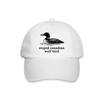 Stupide oiseau loup canadien - Casquette classique - blanc/blanc - Devant