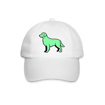 Labrador Retriever Silhouette - Baseballkappe - Weiß/Weiß - Vorne