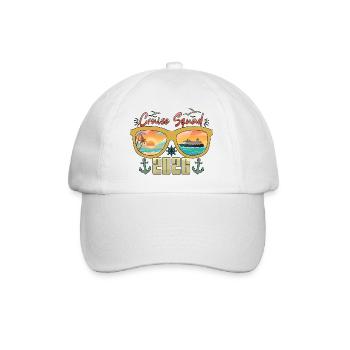 Cruise Squad Family Vacation Trip Cruising - Baseball Cap - white/white - Front