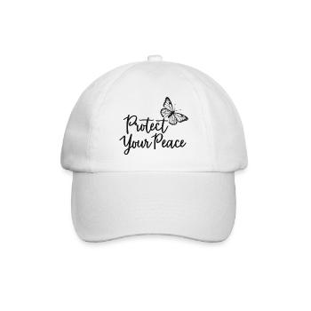Protégez votre paix papillon paix intérieure - Casquette classique - blanc/blanc - Devant