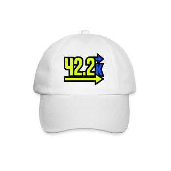 Proud 42.2k Marathon Finisher - Baseball Cap - white/white - Front