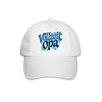 Vollzeit Opa | Großmutter Geschenk - Baseballkappe - Weiß/Weiß - Vorne