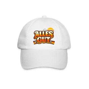 Alles Gut Spruch - Baseballkappe - Weiß/Weiß - Vorne