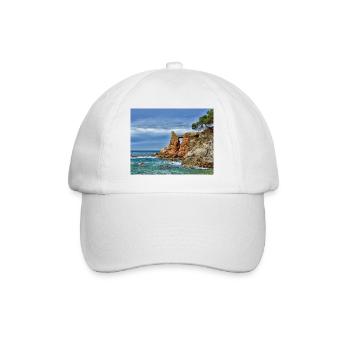 Arche marine près de la falaise - Casquette classique - blanc/blanc - Devant