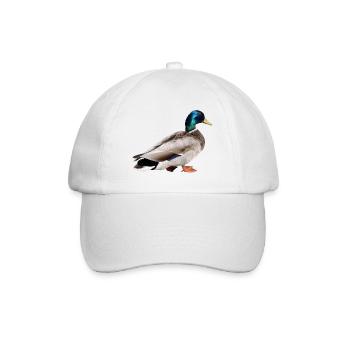 Mallard Male - Baseball Cap - white/white - Front