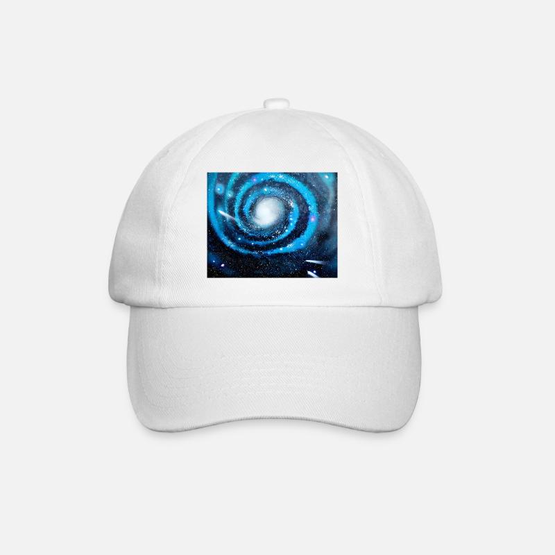 Blue Galaxy - Baseball Cap - white/white