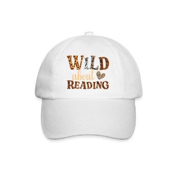 WILD à propos de la lecture : lettres à motifs animaux - Casquette classique - blanc/blanc - Devant