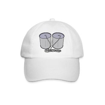 Téléphone en boîte de fer-blanc - Casquette classique - blanc/blanc - Devant