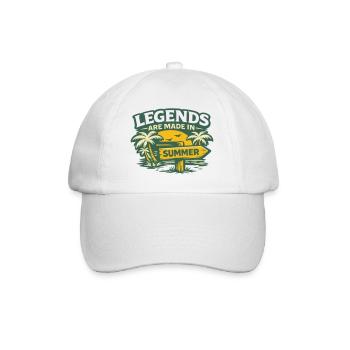 Legends in summer - Baseball Cap - white/white - Front