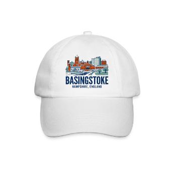 Basingstoke Hampshire England Skyline City View - Baseball Cap - white/white - Front