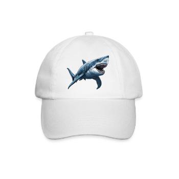 Weißer Haie Weißer Hai - Baseballkappe - Weiß/Weiß - Vorne
