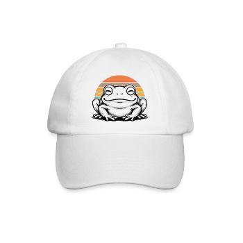 Chapeau de cowboy grenouille Musique de guitare Amphibien Drôle - Casquette classique - blanc/blanc - Devant