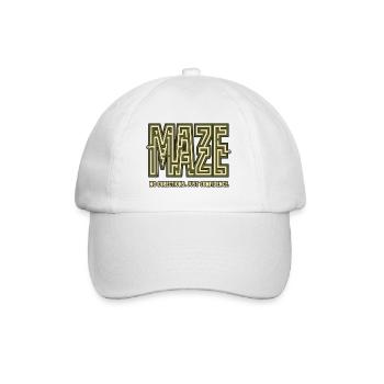 MAZE – No Directions, Just Confidence - Baseball Cap - white/white - Front