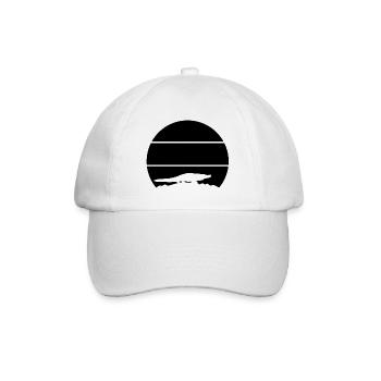Alligator Sunset Retro Reptiles - Casquette classique - blanc/blanc - Devant