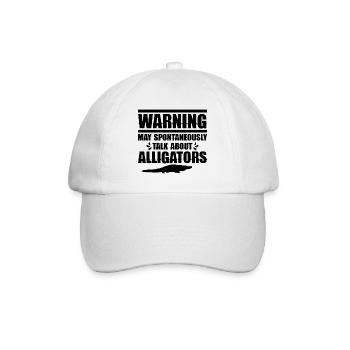 Alligator Reptil - Baseballkappe - Weiß/Weiß - Vorne