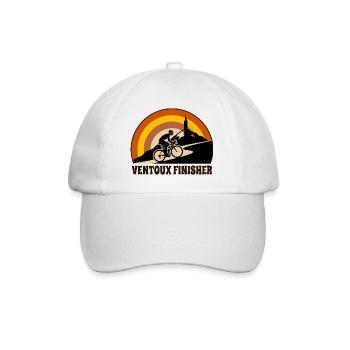 Ventoux Finisher Retro-Radfahrer - Baseballkappe - Weiß/Weiß - Vorne