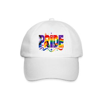Pride Spruch für LGBTQ Aktivisten & Fans - Baseballkappe - Weiß/Weiß - Vorne
