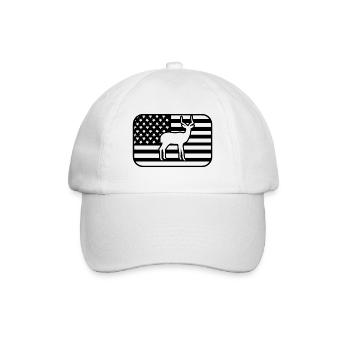 Antelope USA Flag - Baseball Cap - white/white - Front