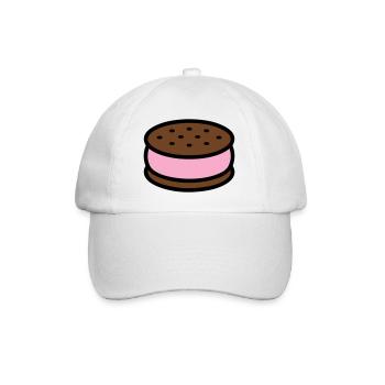 Graphique Sandwich Glace Biscuit - Casquette classique - blanc/blanc - Devant