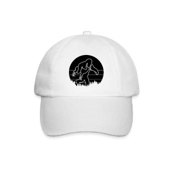 Antelope Bigfoot Sasquatch Humor - Baseball Cap - white/white - Front