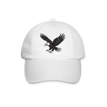 Adler Vogel im flug Modus  - Baseballkappe - Weiß/Weiß - Vorne