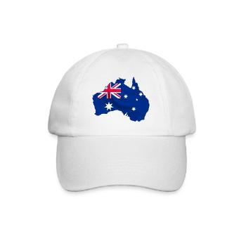 australia - Baseballkappe - Weiß/Weiß - Vorne