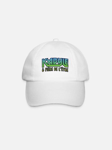 Kabyle et Fière d'être - Casquette classique - blanc/blanc