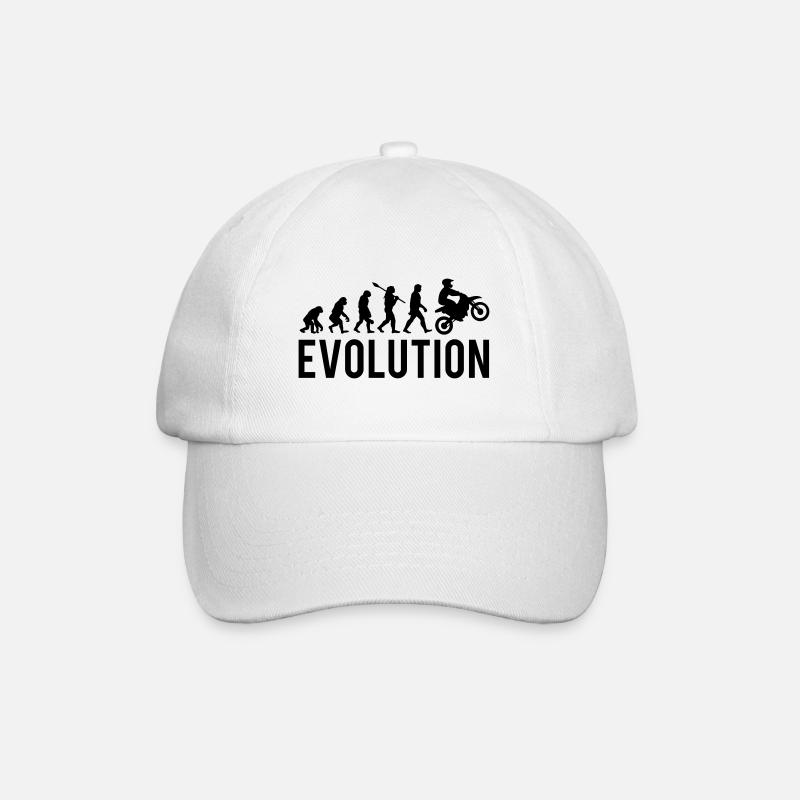 Motocross Cadeau Moto Evolution - Casquette classique - blanc/blanc