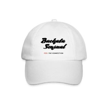 Bachata Sensual Feel the Connection black - Baseball Cap - white/white - Front