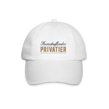 Freischaffender Privatier - Baseballkappe - Weiß/Weiß - Vorne
