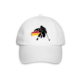 DEUTSCHLAND EISHOCKEY GER STÜRMER MIT ADLERKOPF - Baseballkappe - Weiß/Weiß - Vorne