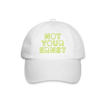 NOT YOUR ERNST - Baseballkappe - Weiß/Weiß - Vorne