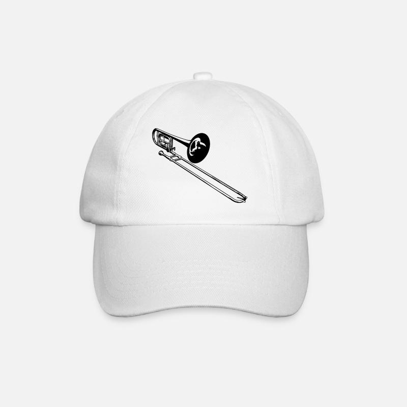 Posaune - Baseballkappe - Weiß/Weiß