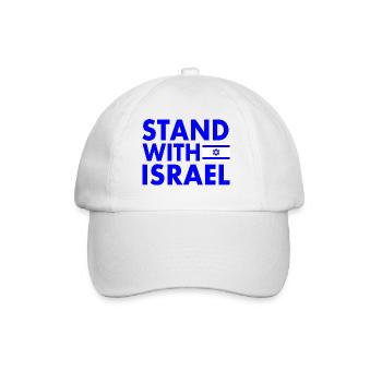 Stand with israel - Casquette classique - blanc/blanc - Devant