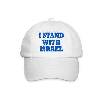 I Stand with israel - Casquette classique - blanc/blanc - Devant