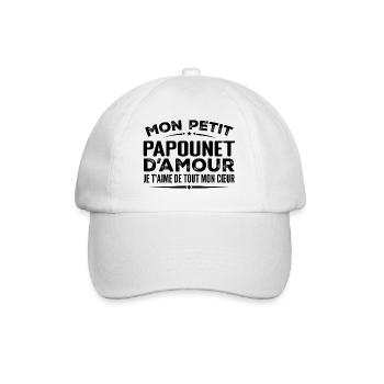 Love Daddy Gift I love you with all my heart - Baseball Cap - white/white - Front