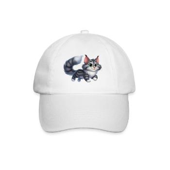 Maine Coon 12 - Baseball Cap - white/white - Front