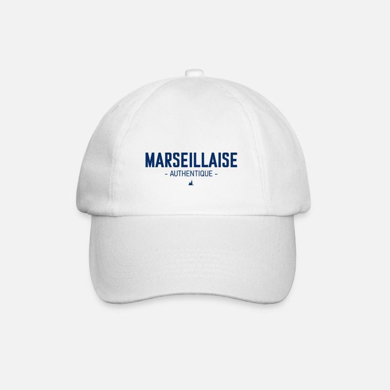 Marseillaise authentique - Casquette classique - blanc/blanc