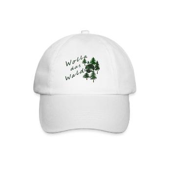 Wolla das Waldschaf! - Baseballkappe - Weiß/Weiß - Vorne