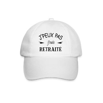 J'peux pas j'suis retraité - Casquette classique - blanc/blanc - Devant