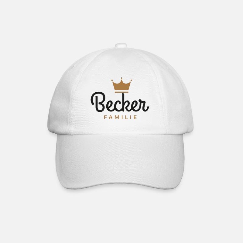 Becker Familie - Baseballkappe - Weiß/Weiß