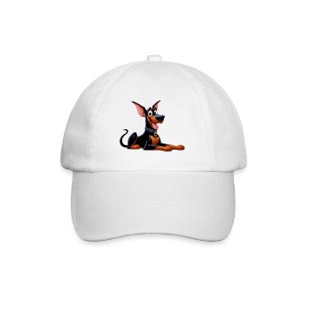 doberman - Casquette classique - blanc/blanc - Devant