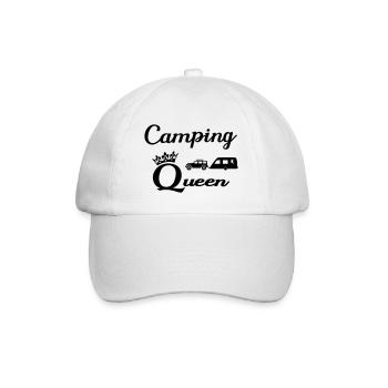camping - Baseball Cap - white/white - Front
