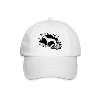 WHIPPET Chiens Mama chien lévrier Wilsigns - Casquette classique - blanc/blanc - Devant