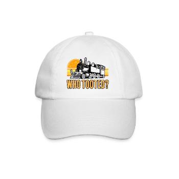Qui a sonné des trains à vapeur rétro rétro - Casquette classique - blanc/blanc - Devant